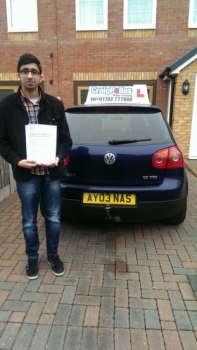 A big congratulations to Faizan Tahir for passing his driving test today First time and with just 3 driver faults <br />
<br />
Well done Faizan - safe driving