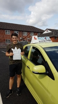 A big congratulations to Fergus Meredith Fergus passed his driving test at Newcastle Driving Test Centre first time and with just 6 driver faults <br />
<br />
Well done Fergus - safe driving from all at Craig Polles instructor training and driving school 🚗😀