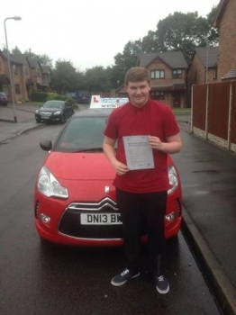 Congratulations to Gary Casewell for passing his driving test today First time and with just 3 driver faults Well done Gary - safe driving