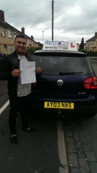 A big congratulations to Hamod Miah for passing his driving test today First time and with just 5 driver faults<br />
<br />
Well done Hamod - safe driving
