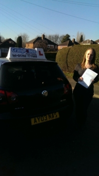 Big congratulations to Hannah Speakman for passing her driving test today First attempt and with just 1 drive fault Well done Hannah - safe driving