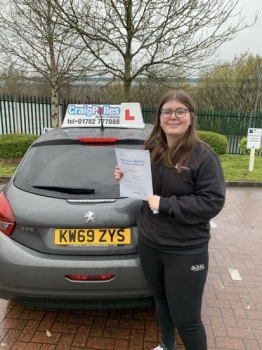 A big congratulations to Fran Dutton. Fran passed her driving test  at Cobridge Driving Test Centre, with just 2 driver faults.<br />
Well done Fran- safe driving from all at Craig Polles Instructor Training and Driving School. 🙂🚗<br />
Driving instructor-Dave Wilshaw