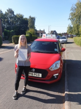 A big congratulations to Lotte Hollins, who has passed her driving test today at Cobridge Driving Test Centre, with just 5 driver faults.<br />
Well done Lotte- safe driving from all at Craig Polles Instructor Training and Driving School. 🙂🚗<br />
Instructor-Andy Crompton