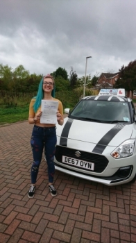 A big congratulations to Sophie Tomkinson, who has passed her driving test today at Crewe Driving Test Centre.<br />
First attempt and with just 6 driver faults.<br />
Well done Sophie- safe driving from all at Craig Polles Instructor Training and Driving School. 🙂<br />
Instructor-John Breeze