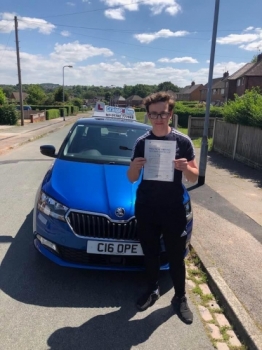 A big congratulations to Logan Edwards, who has passed his driving test today at Cobridge Driving Test Centre, at his First attempt and with just 3 driver faults.<br />
Well done Logan- safe driving from all at Craig Polles Instructor Training and Driving School. 🙂🚗<br />
Instructor-Stephen Cope