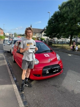 A big congratulations to Liam Robinson.🥳<br />
Liam passed his driving test today, at Cobridge Driving Test Centre with just 6 driver faults.<br />
Well done Liam safe driving from all at Craig Polles Instructor Training and Driving School. 🙂🚗<br />
Driving instructor-Stephen Cope