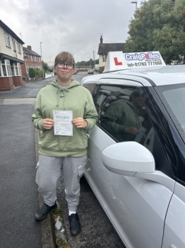 A big congratulations to Leah Bates.🥳 <br />
Leah passed her driving test today at Cobridge Driving Test Centre. First attempt and with just 6 driver faults. <br />
Well done Leah - safe driving from all at Craig Polles Instructor Training and Driving School. 🙂🚗<br />
Driving instructor-Anita Pepper