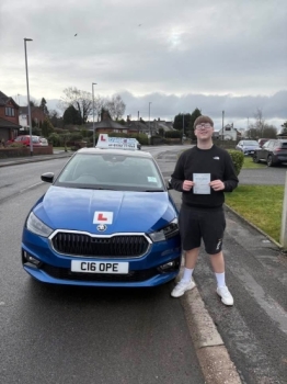 A big congratulations to Noah England.🥳<br />
Noah passed his driving test today at Cobridge Driving Test Centre. First attempt and with just 2 driver faults.<br />
Well done Noah safe driving from all at Craig Polles Instructor Training and Driving School. 🙂🚗<br />
Driving instructor-Stephen Cope