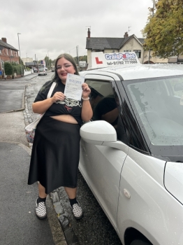 A big congratulations to Katie Macbeth.🥳 <br />
Katie passed her driving test today at Cobridge Driving Test Centre. First attempt and with just 4 driver faults. <br />
Well done Katie-safe driving from all at Craig Polles Instructor Training and Driving School. 🙂🚗<br />
Driving instructor-Anita Pepper