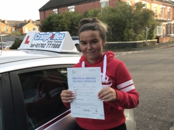 A big congratulations to Leanne, who has passed her driving test today at Crewe Driving Test Centre, with just 3 driver faults.<br />
Well done Leanne- safe driving from all at Craig Polles Instructor Training and Driving School. 🙂🚗<br />
Instructor-Samsul Islam