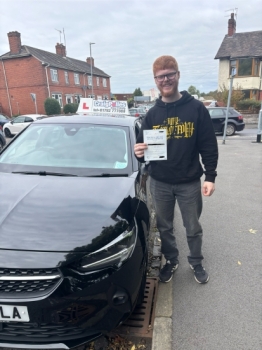 A big congratulations to Zachary Adams.🥳<br />
Zachary passed his driving test today at Cobridge Driving Test Centre, with just 6 driver faults.<br />
Well done Zachary safe driving from all at Craig Polles Instructor Training and Driving School. 🙂🚗<br />
Driving instructor-Anita Pepper
