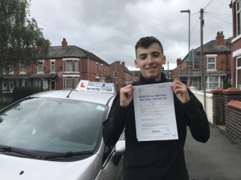 A big congratulations to Ricardo, who has passed his driving test at Crewe Driving Test Centre with 6 driver faults.<br />
Well done Ricardo - safe driving from all at Craig Polles Instructor Training and Driving School. :)<br />
Instructor-Samsul Islam