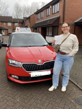 A big congratulations to Kelly Hunter.🥳 <br />
Kelly passed her driving test at Crewe Driving Test Centre, with just 5 driver faults.<br />
Well done Kelly - safe driving from all at Craig Polles Instructor Training and Driving School. 🙂🚗<br />
Driving instructor-Karen Lowe