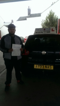 A big congratulations to Ibrar Hussain for passing his driving test today First time and with just 5 driver faults <br />
<br />
Well done Ibrar - safe driving