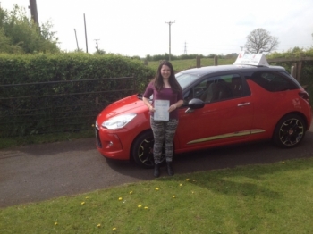 Congratulations to Jackie for passing your driving test today and with just 2 driver faults Very well done Jackie - safe driving