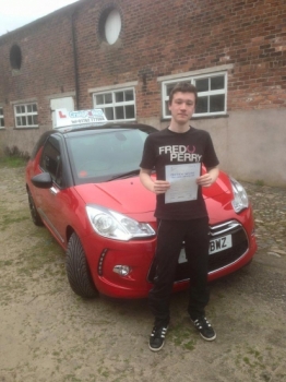 Congratulations to James Morris for passing his driving test today First time and with just 6 driver faults Well done James - safe driving