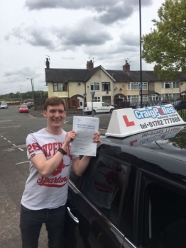 A big congratulations to James Read, who has passed his driving test today at Cobridge Driving Test Centre, with 3 driver faults.<br />
Well done James - safe driving from all at Craig Polles Instructor Training and Driving School. 😀🚗<br />
Instructors-Sara Skelson and Ashlee Kurian