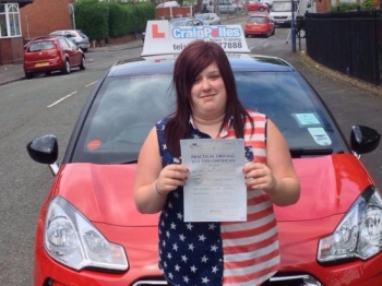 Congratulations to Jane - passed her driving test this morning first time with just 2 driver faults Safe driving Jane