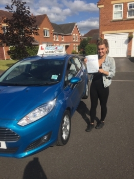 A big congratulations to Jess Clarke for passing her driving test today First time and with just 4 driver faults <br />
<br />
Well done Jess - safe driving