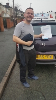 A big congratulations to John Westwood, who has passed his driving test today at Cobridge Driving Test Centre, at his First attempt and with just 5 driver faults.<br />
<br />
Well done John - safe driving from all at Craig Polles Instructor Training and Driving School. 🚗😀