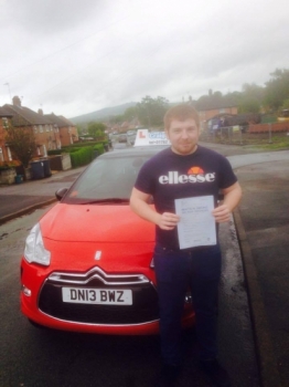 Congratulations to Josh Lemon for passing his driving test today First time and with just 2 driver faults A great drive Josh especially in such bad weather Well done and safe driving smile emoticon