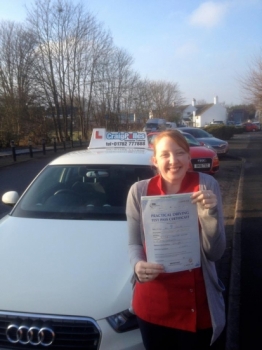Congratulations to Kerry Vaughan for passing her driving test
