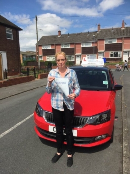 A big congratulations to Kim Vyse Kim passed her driving test today at Cobridge Driving Test Centre first time and with just 4 driver faults <br />
<br />
Well done Kim - safe driving from all at Craig Polles instructor training and driving school 🚗😀