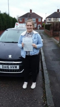 A big congratulations to Laura Evans for passing her driving test First time and with just 4 driver faults <br />
<br />
Well done Laura - safe driving 🚗