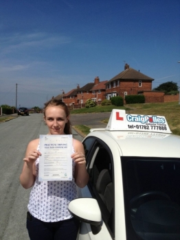 Congratulations to Lauren Whitehouse who has passed her driving test this morning with just 5 driver faults Well done Lauren - Safe driving <br />
<br />

<br />
<br />

<br />
<br />
Thanks so much Craig learning to drive has literally been quite the journey but you have been very supportive all the way through I will be recommending you to anybody I know that is learning to drive Thanks again and ill see you on the road<br />
