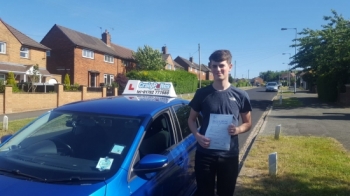 A big congratulations to Lewis Carter, who has passed his driving test at Cobridge Driving Test Centre.<br />
Well done Lewis - safe driving from all at Craig Polles Instructor Training and Driving School. :)<br />
Instructor-Jamie Lees