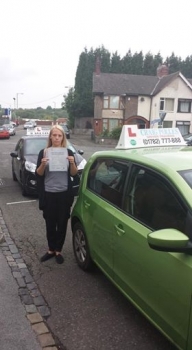 Congratulations to Lisa Gratton for passing her driving test today First time and with just 3 driver faults <br />
<br />
Well done Lisa - safe driving