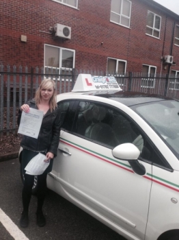 A big well done to Lucy Stevenson for passing her driving test with just 4 drive faults Safe driving Lucy