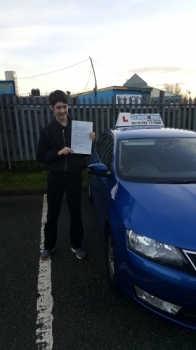 A big congratulations to Luke Austin for passing his driving test today First time and with 8 driver faults <br />
<br />
Well done Luke - safe driving 🚗