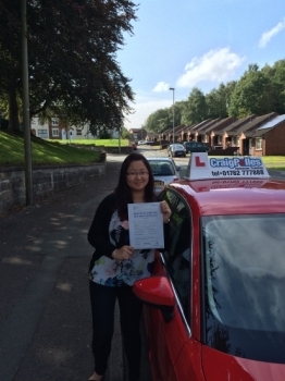 A big congratulations to Megg Liew for passing her driving test today First time and with just 3 driver faults <br />
<br />
Well done Megg - safe driving