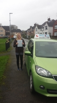 A big congratulations to Michaela Warburton for passing her driving test today First time and with just 4 driver faults <br />
<br />
Well done Michaela - safe driving