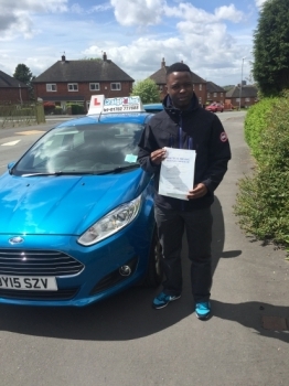 A big congratulations to Micheal Chirwa for passing his driving test today with just 2 driver faults<br />
<br />
Well done Micheal - safe driving
