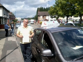 Congratulations to Mike Charters who passed his driving test on 25th July with just one driver fault Safe driving Mike