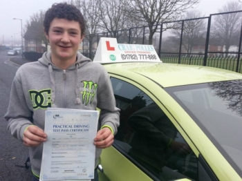 Congratulations Mike passed first time with only 3 driver faults