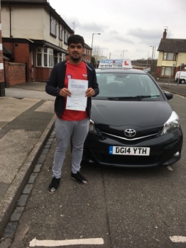 A big congratulations to Mohammed Kashif, who has passed his driving test at Cobridge Driving Test Centre, with just 2 driver faults.<br />
<br />
Well done Mohammed - safe driving from all at Craig Polles Instructor Training and Driving School. 😀🚗<br />
<br />
Instructor- Saiqa Nawaz