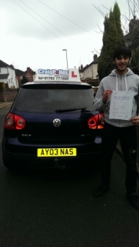 Congratulations to Mohammed Zulkernain Ghalid for passing his driving test today <br />
<br />
Safe driving Mohammed