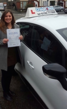 A big congratulations to Molly Clark for passing her driving test today First time and with just 5 driver faults <br />
<br />
Well done Molly - safe driving