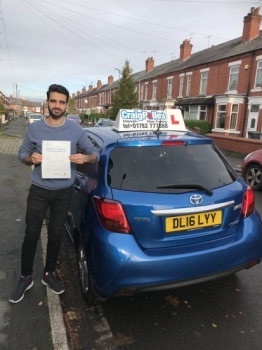 A big congratulations to Ahmed Zwain who has passed his driving test today at Crewe Driving Test Centre, at his First attempt and with just 1 driver fault.<br />
Well done Ahmed - safe driving from all at Craig Polles Instructor Training and Driving School. 🙂🚗<br />
Automatic Instructor-Saida Choudhury