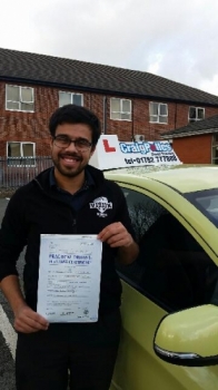 A big congratulations to Nick Karunaratne for passing his driving test today A great drive and with just 3 driver faults - safe driving Nick