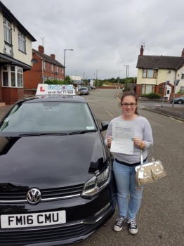 A big congratulations Trina Cook, who has passed her driving test at Cobridge Driving Test Centre.<br />
First attempt and with just 6 driver faults.<br />
Well done Trina- safe driving from all at Craig Polles Instructor Training and Driving School. 😀🚗<br />
Instructor-Paul Cornwell.