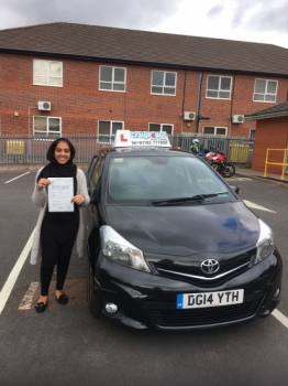 A big congratulations to Sara Iqbak, who has passed her driving test today at Newcastle Driving Test Centre,<br />
with 6 driver faults.<br />
Well done Sara-safe driving from all at Craig Polles Instructor Training and Driving School. 🙂🚗<br />
Instructor-Saiqa Nawaz