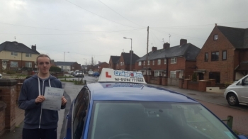 A big congratulations to Ben Whitmore, who has passed his driving test at Cobridge Driving Test Centre.<br />
At his First attempt and with just 5 driver faults.<br />
Well done Ben- safe driving from all at Craig Polles Instructor Training and Driving School. 🙂🚗<br />
Instructor-Jamie Lees