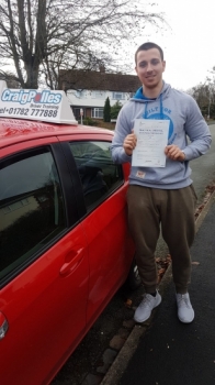 A big congratulations to Will Ward, who has passed his driving test at Newcastle Driving Test Centre.<br />
At his First attempt and with just 2 driver faults.<br />
Well done Will- safe driving from all at Craig Polles Instructor Training and Driving School. 🙂🚗<br />
Instructor-Perry Warburton