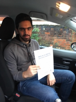 A big congratulations to Muhammad Umar Hashmi, who has passed his driving test today at Newcastle Driving Test Centre, with just 1 driver fault.<br />
Well done Muhammad- safe driving from all at Craig Polles Instructor Training and Driving School. 🚗😀<br />
Instructor-Saiqa Nawaz