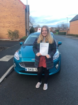 A big congratulations to Elizabeth Keay, who has passed her driving test today at Newcastle Driving Test Centre, on her First attempt and with just 2 driver faults.<br />
Well done Elizabeth- safe driving from all at Craig Polles Instructor Training and Driving School. 🙂🚗<br />
Instructor-Sara Skelson
