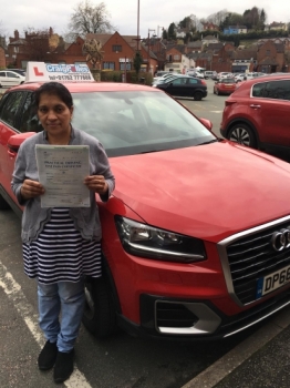 A big congratulations to Annie Tomy, who has passed her driving test today at Buxton Driving Test Centre, with 8 driver faults.<br />
Well done Annie- safe driving from all at Craig Polles Instructor Training and Driving School. 🙂🚗<br />
Instructor-Ashlee Kurian